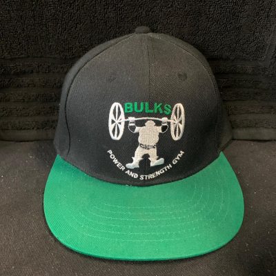 BULKS Embroidered Black & Green Snap Back Cap